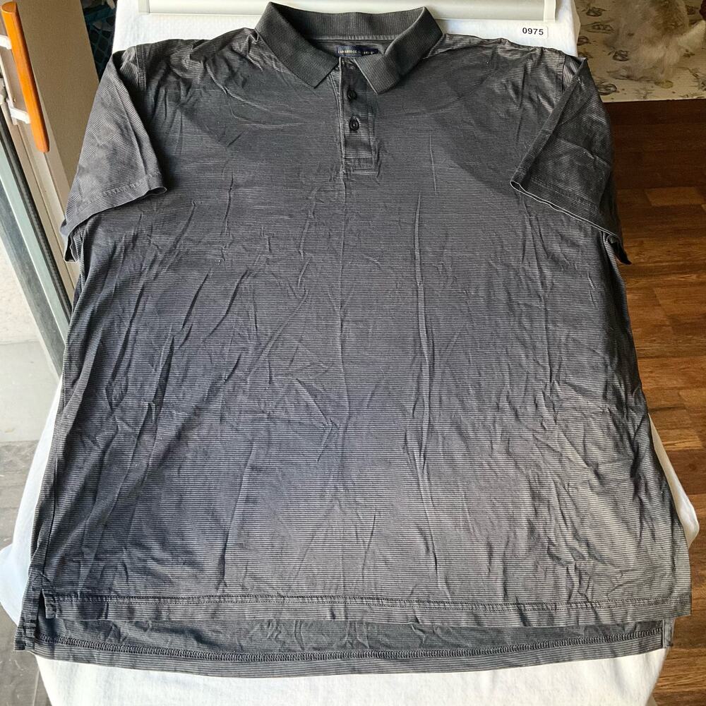 Cambridge Classics Men’s Nice Short Sleeve Polo Shirt Size 2XL, Gray Stripes